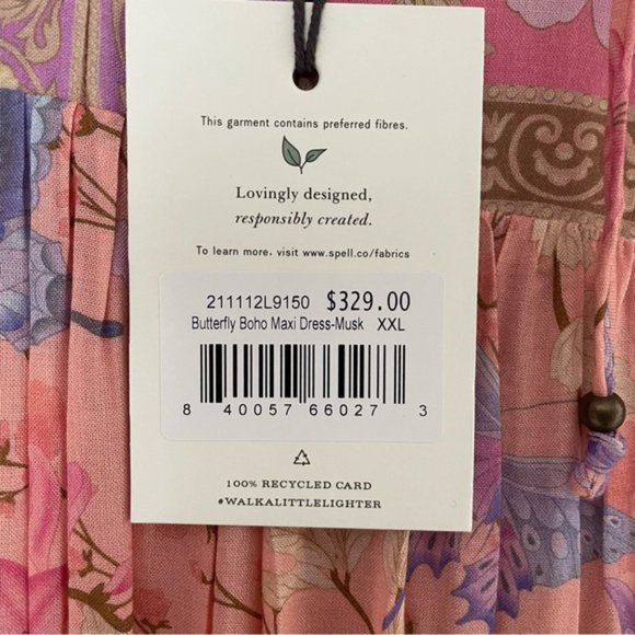 Spell Butterfly Boho Maxi Dress size XXL - Picture 14 of 15